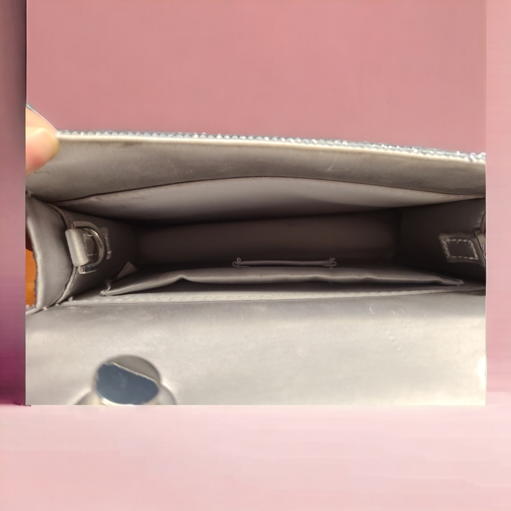 SOLD! Zara Sparkly Mini City Bag - Silver - Picture 5 of 8